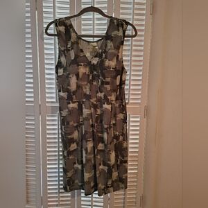 Abstract Print Swimdress